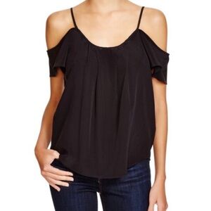 Joie Black Cold Shoulder Blouse